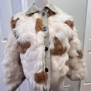 Real Fur women’s winter coat fashion short leather jacket